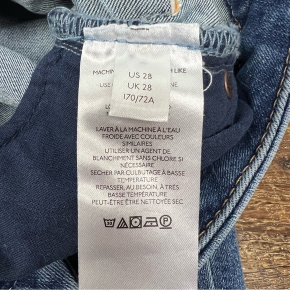 Free People Skinny Jeans Blue Denim Women’s Size 28 - Picture 6 of 7